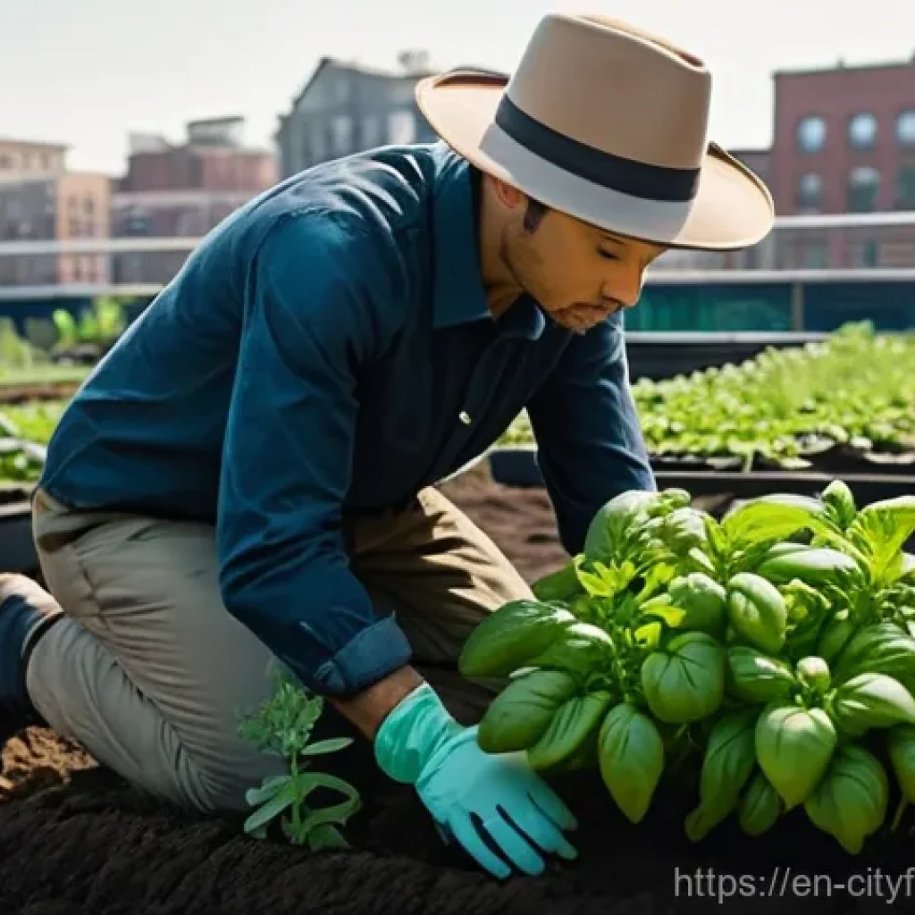 도시농업 유해물질 검사 방법 - **Urban Rooftop Garden's Hidden Story**
    A picturesque urban rooftop garden bathed in warm, late ...